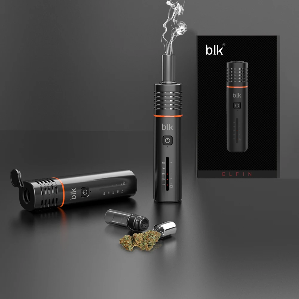 Kingtons BLK 068 Dry Herb Vaporizer 250 Degree Heating Electronic Cigarette Kit Glass Independent AirwayPure Taste