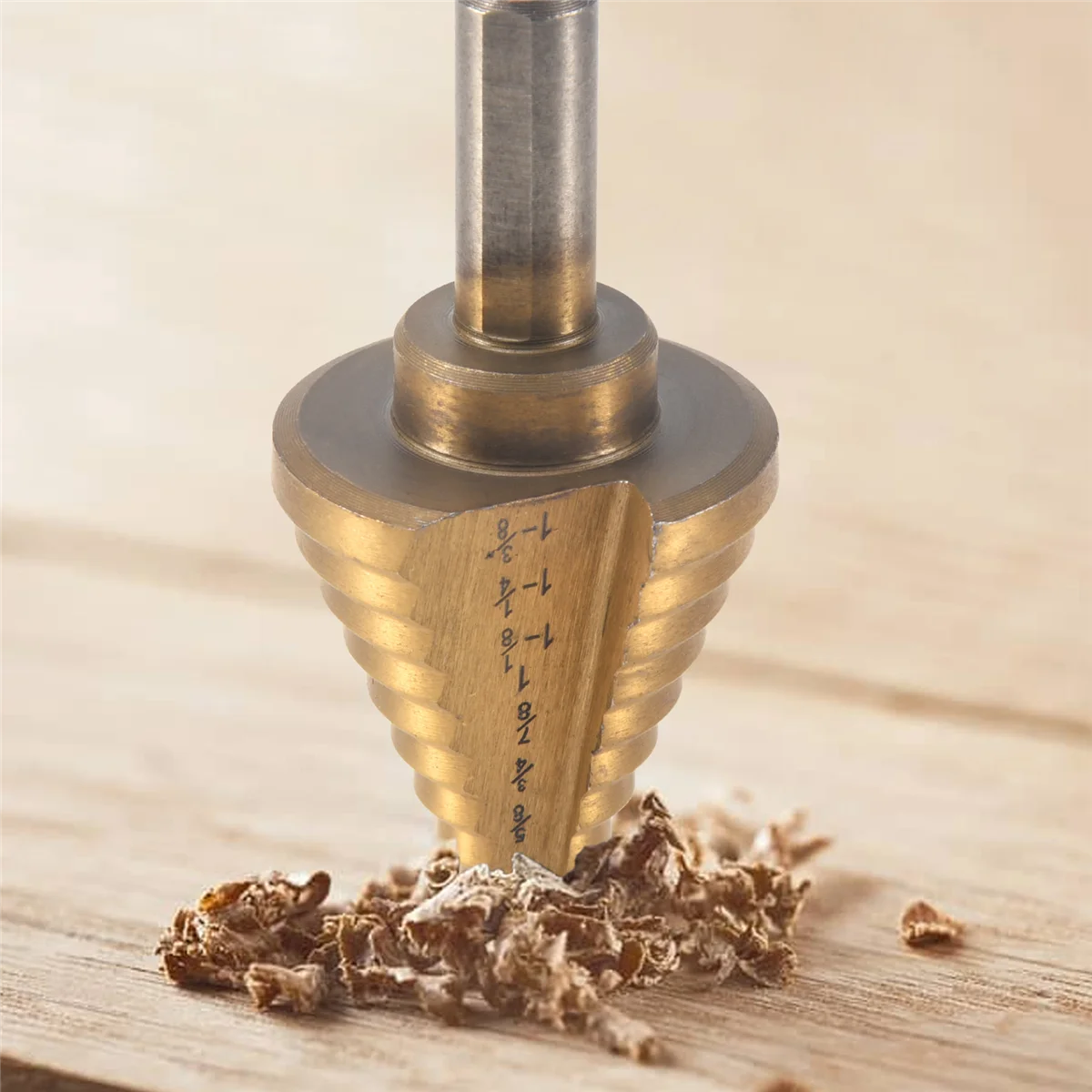 Ступенчатое сверло коническое Высокоскоростная сталь 10 шагов от 1/4 до 1-3/8 дюйма