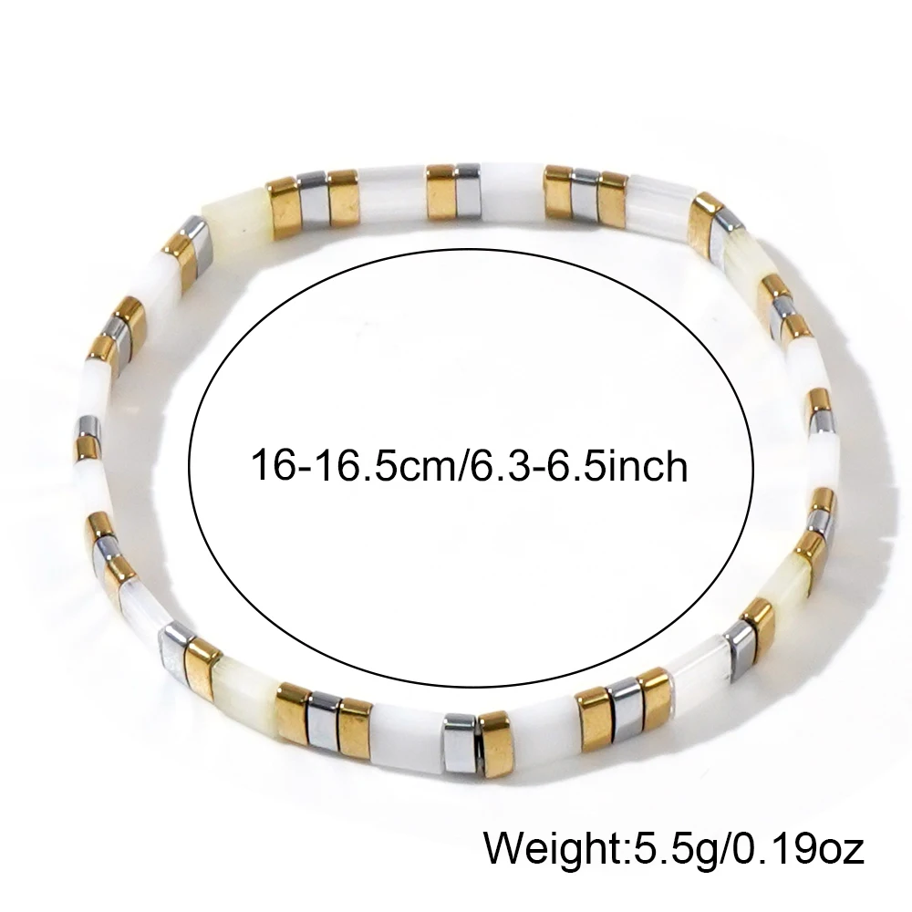 1 шт. разноцветный многослойный браслет с бусинами
