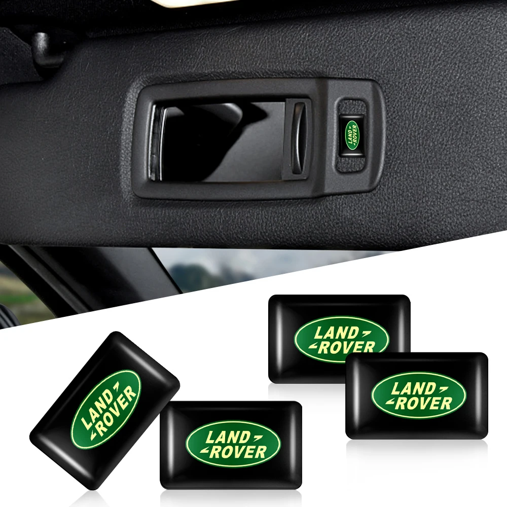 

10Pcs Car Window Lift Button Stickers Steering Wheel Badge Decoration For Land Rover Defender Range Rover Sport Freelander 2 SVR