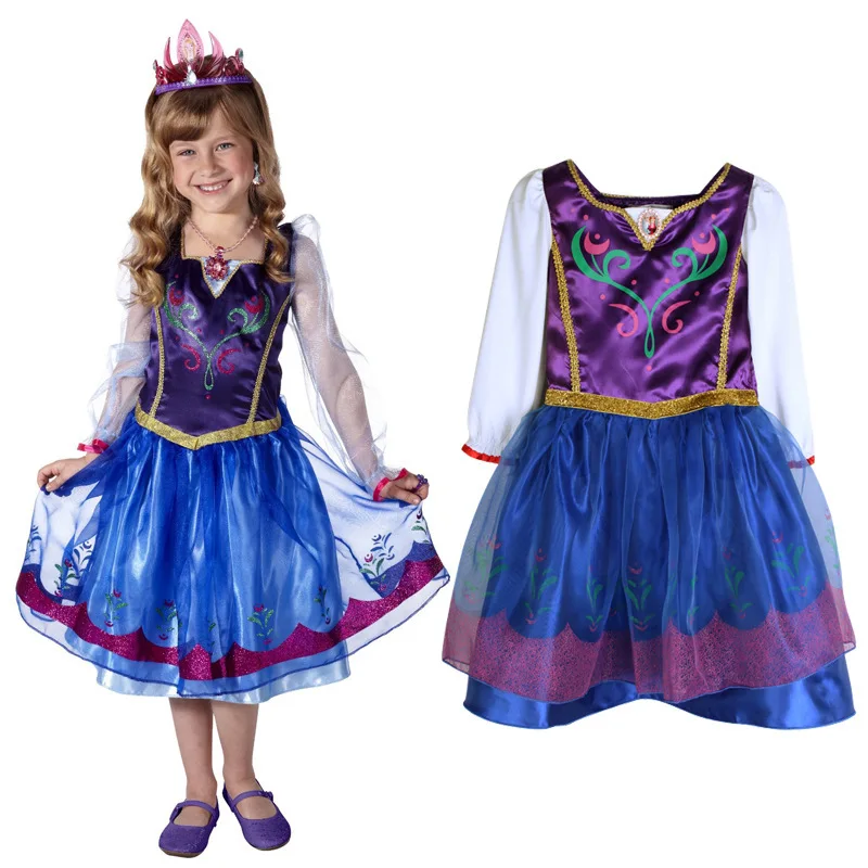 

Kids Dress Up Fancy Clothes for Girls Floral Birthday Party Gown Kids Snow Queen Princess Costume Outfit for Halloween Party