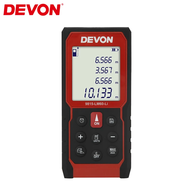 Лазерный дальномер DEVON 40/60/80 м с зарядкой от USB |