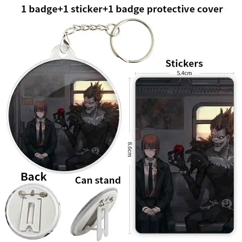 Брошь в стиле аниме Ryuk периферийная Булавка С якорем 75 мм креативные Мультяшные