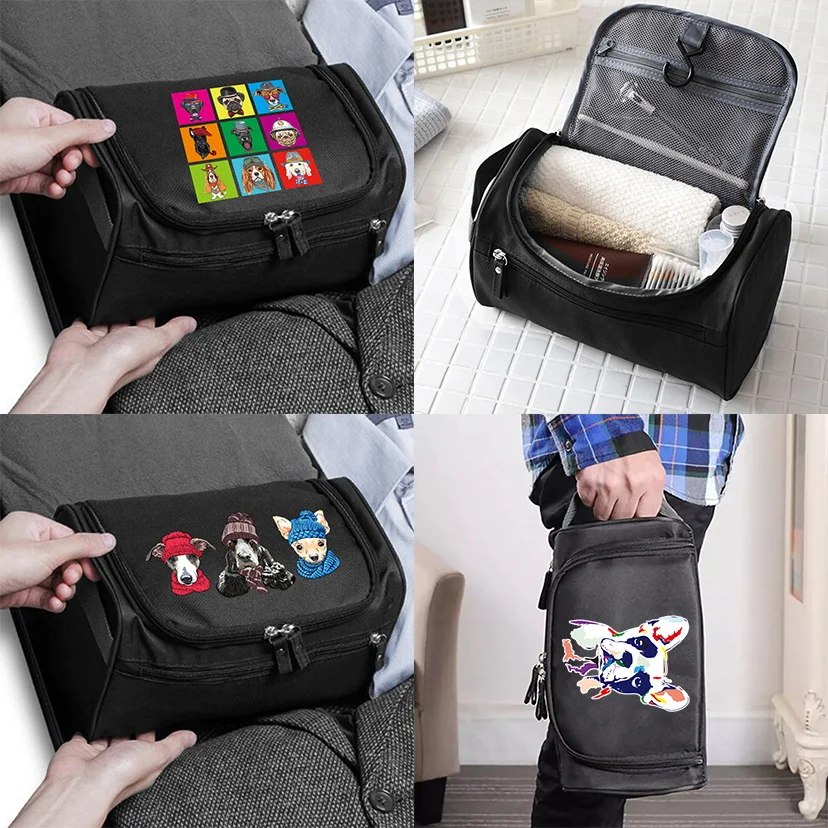 

Unisex Travel Cosmetic Bag Zipper Makeup Beauty Case Make Up Organizer Toiletry Bag Kits Storage Hanging Wash Pouch Dog Series