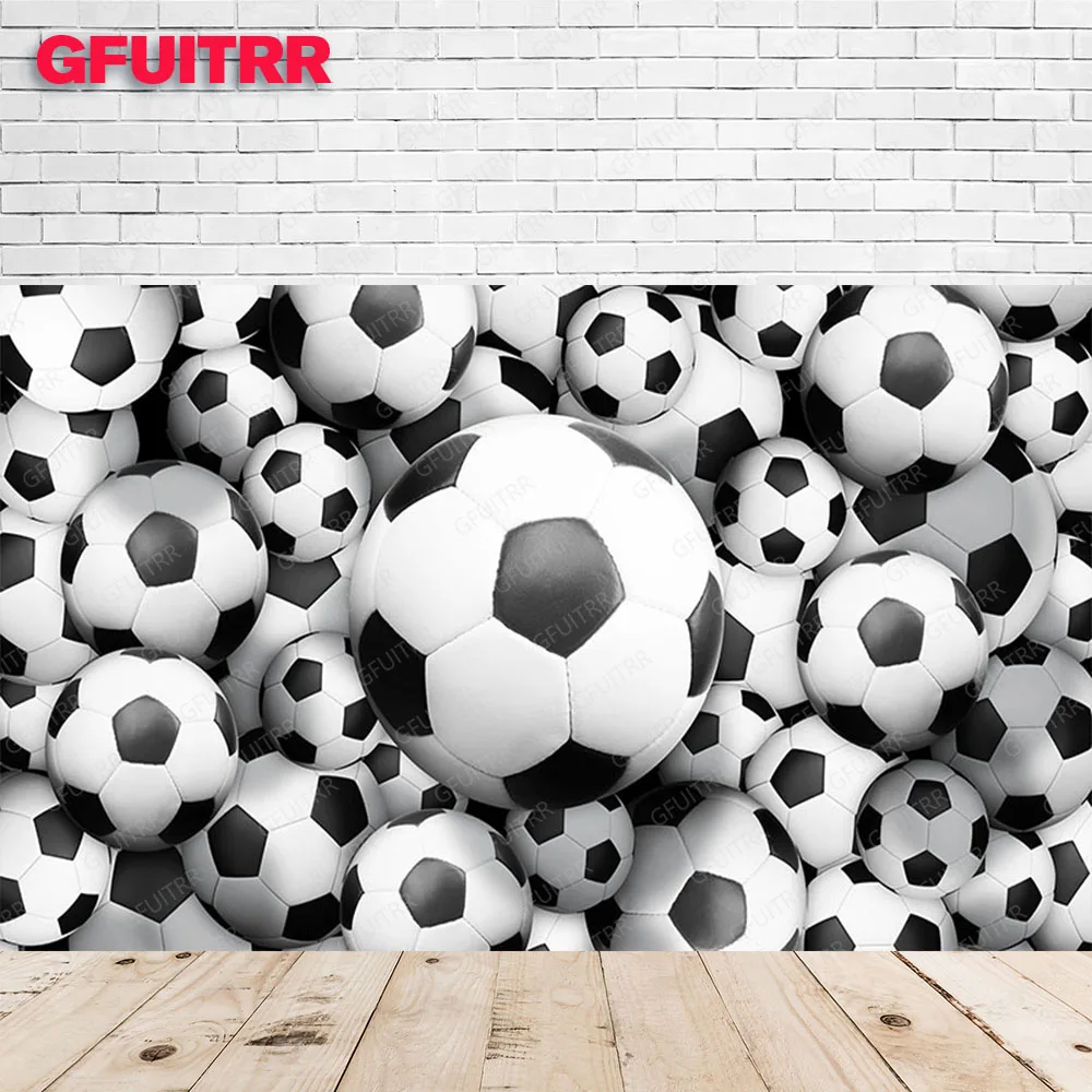 Круглый фон для фотосъемки с изображением футбольного мяча Бразилии детского