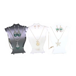 5 шт. Мини Акриловые бусины ювелирные изделия Дисплей кулон ожерелье серьги Дисплей держатель Подставка-органайзер Витрина-стеллаж на высоком каблуке 12 см