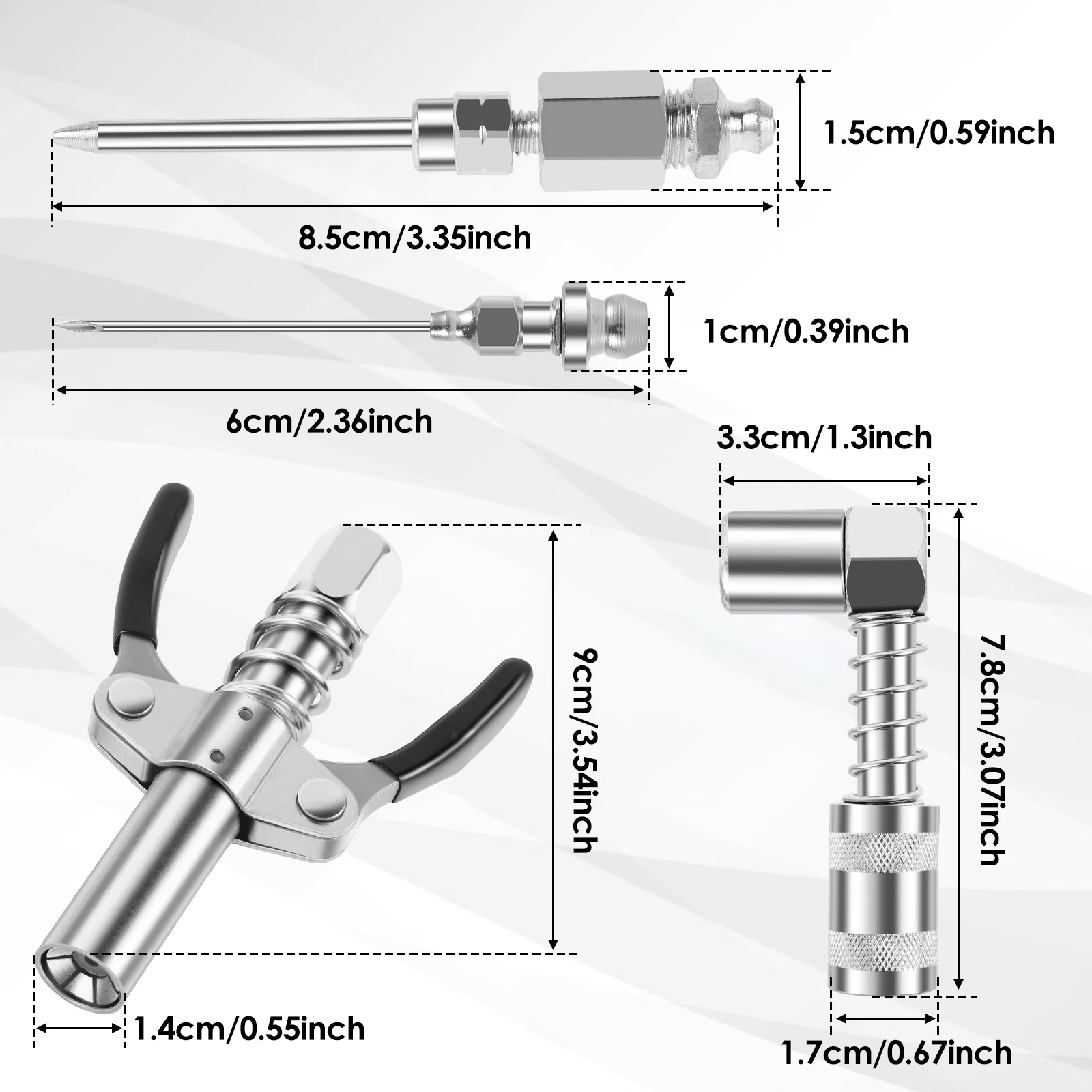 4 шт. 10000PSI муфта для смазочного пистолета NPTI/8 масляный насос быстроразъемная