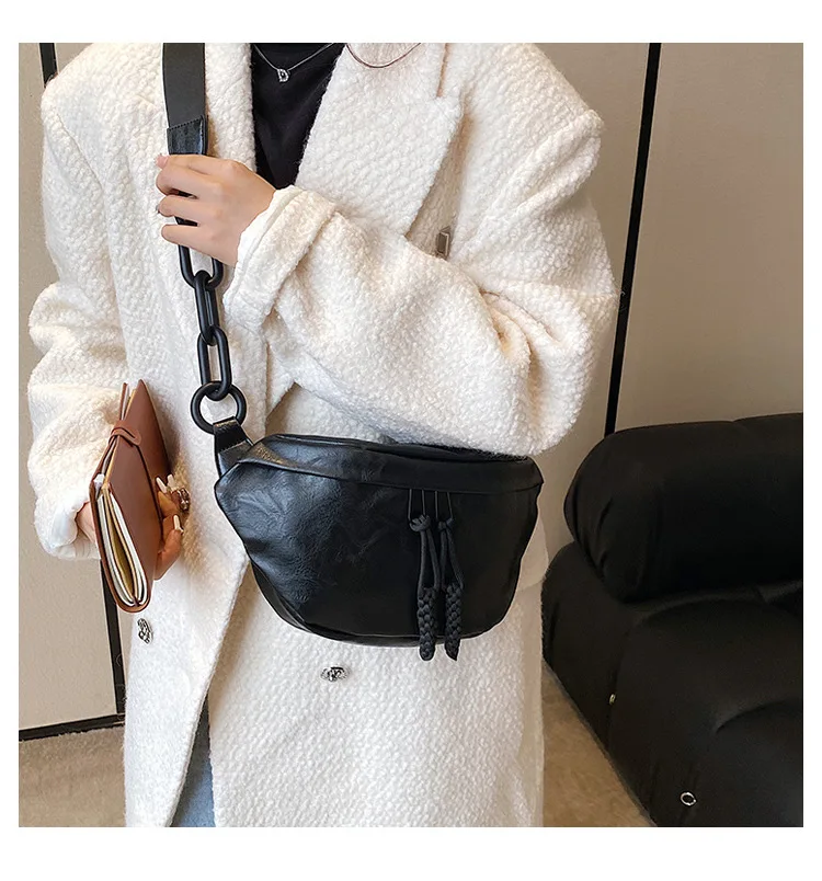 Сумка-пельмени на одно плечо Женский дизайнерский плиссированный диагональный