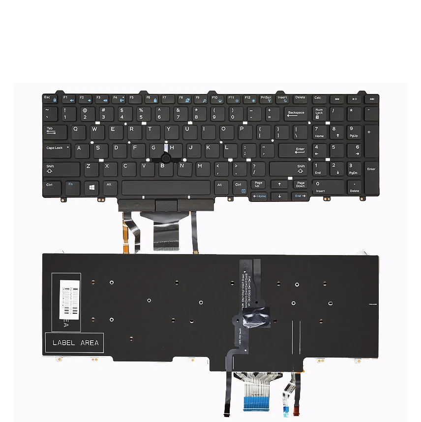 Новая клавиатура для ноутбука совместимая с DELL E5550 Precision 3510 3520 3530 M3510 7510 7710 M7720 M7520