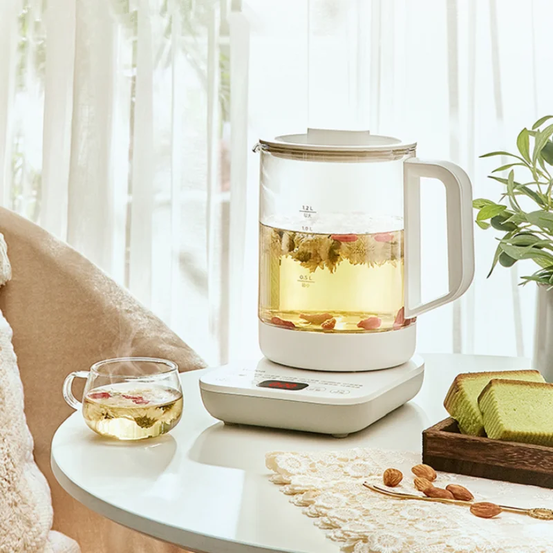 Midea Mini Glass Health Pot Teapot Electric Kettle Flower Tea Pot Kettle 220V