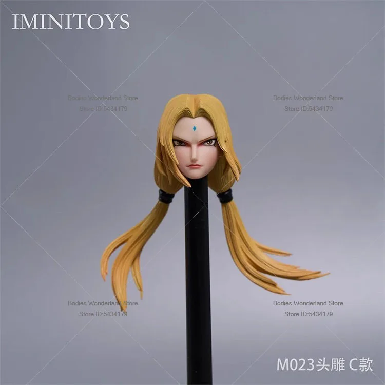 Фото Игрушки iminitoys M023, масштаб 1/6, женская солдатская форма, комплект одежды в стиле японского аниме, ниндзя, с двумя хвостиками, скульптура головы для 12-дюймовой фигурки-куклы №4