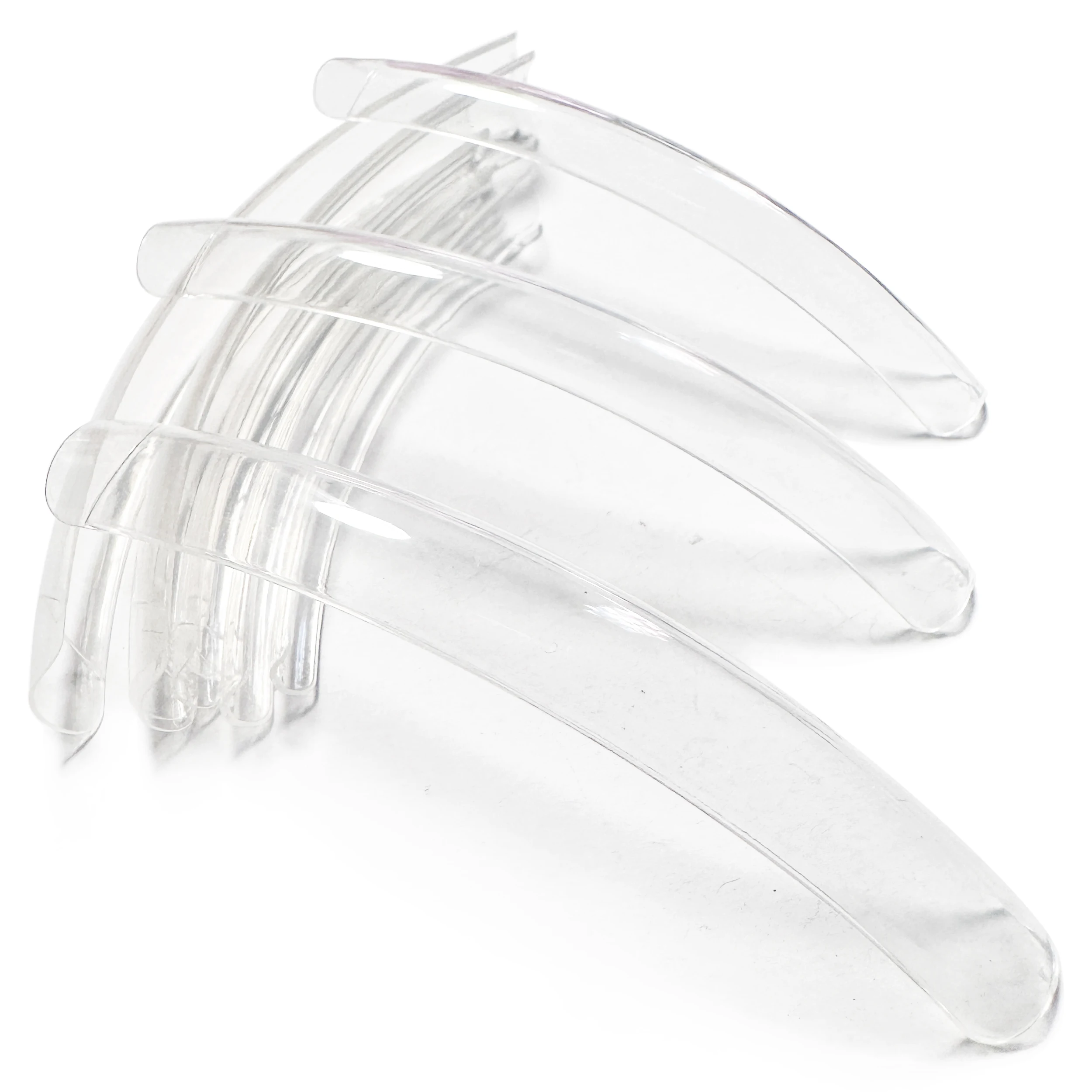 

Французские экстремальные Длинные изогнутые ногти профессиональные 200x прозрачные длинные конкурсные изогнутые салонные ногти