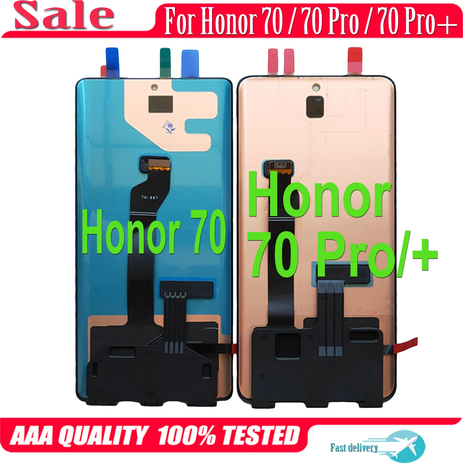 Enlarge Original For Huawei Honor 70 Pro SDY-AN00 FNE-AN00 LCD Display Touch Screen Digitizer For Honor 70 Pro+ 70 Pro Plus HPB-AN00 LCD