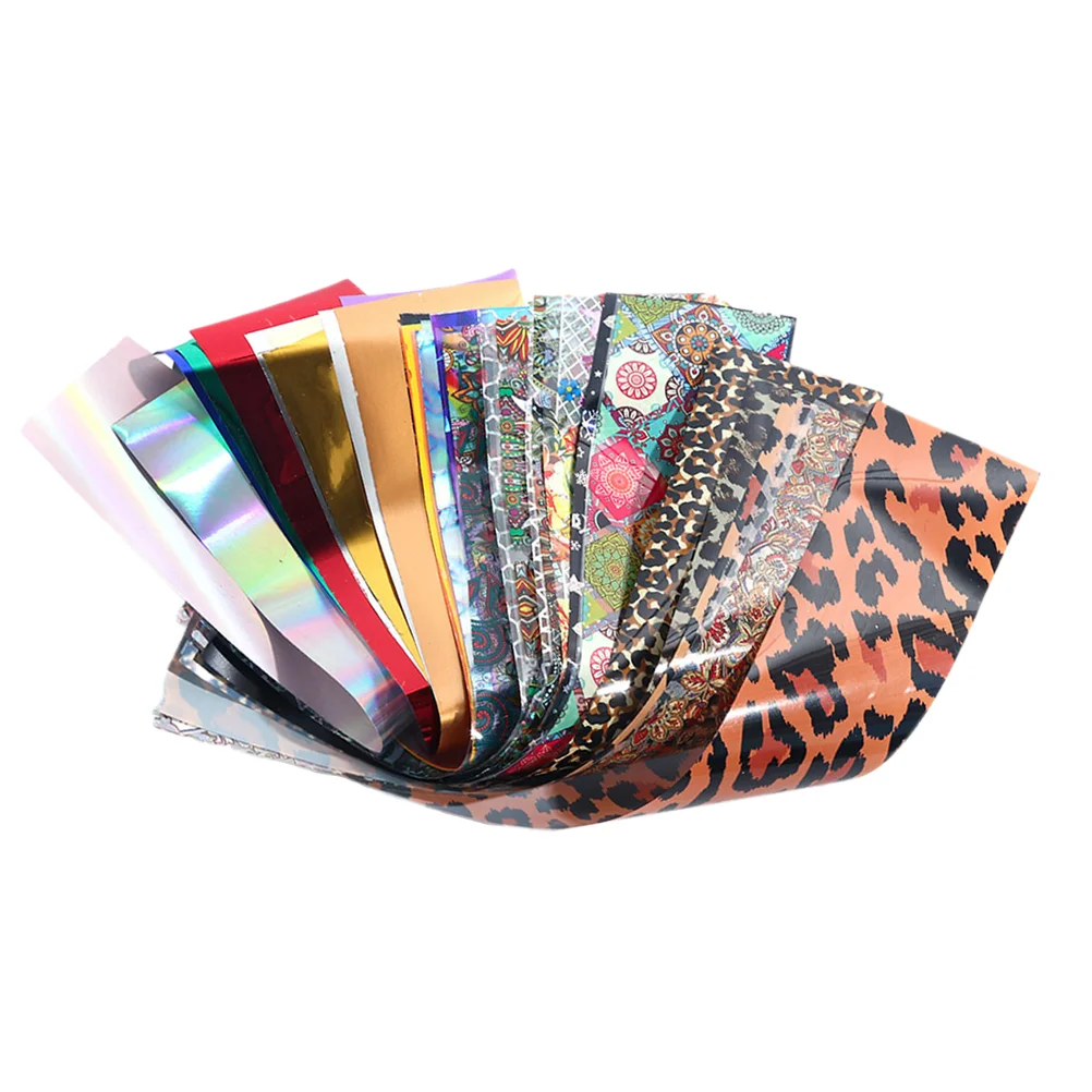 

50pcs Nail Sticker Glossy DIY Transfer Vintage Manicure Decor