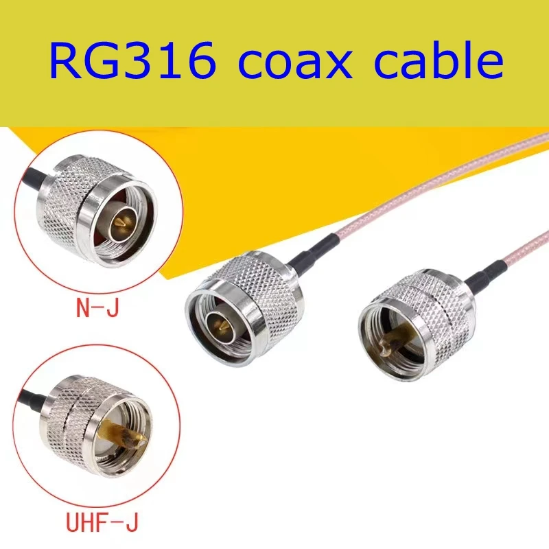 RG316 SL16 UHF PL-259 Male Plug To N Male Conncetor UHF Male To L16 N Male Crimp для кабель RG316 Pigtail Coaxia Low Loss 50 Ohm