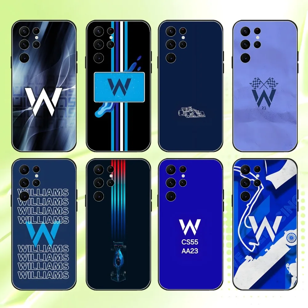 Фото Чехол для телефона Racing W-Williams F1 для Samsung S 25,24,23,22,30,21,10,9,Ultra,Plus,Lite,FE,4,5G, черный мягкий чехол №1