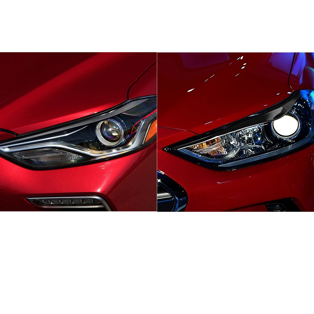 Для Hyundai Elantra накладки на брови фар автомобиля от 2016 до 2018 года с прочным дизайном