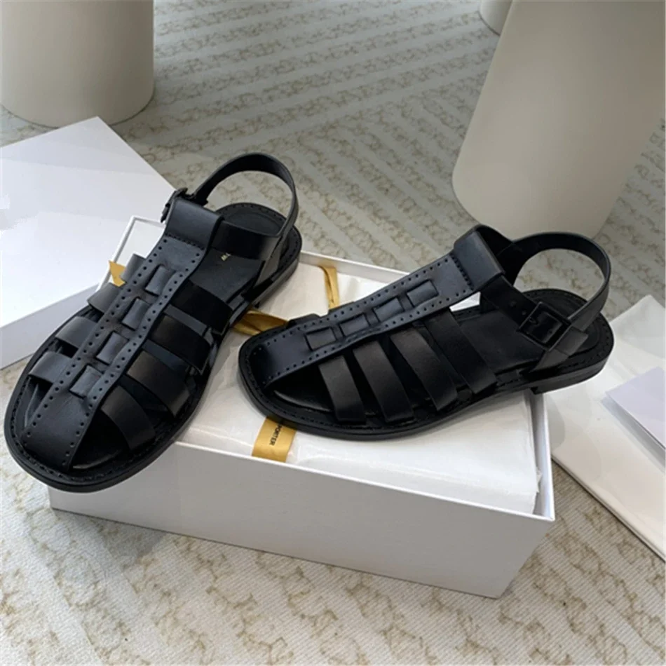 Женские туфли из натуральной кожи в стиле ретро 2024