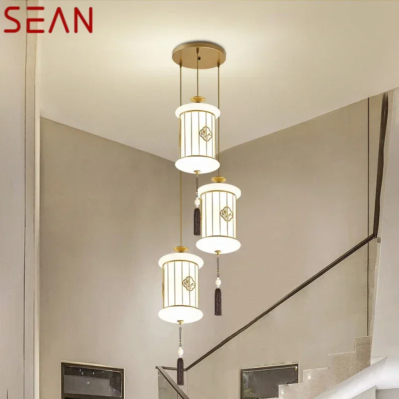 SEAN Contemporary LED Pendant Lamp Modern Art Dining Room Bedroom Study Bar Hotel Villa Cafe Home Corridor Chandelier