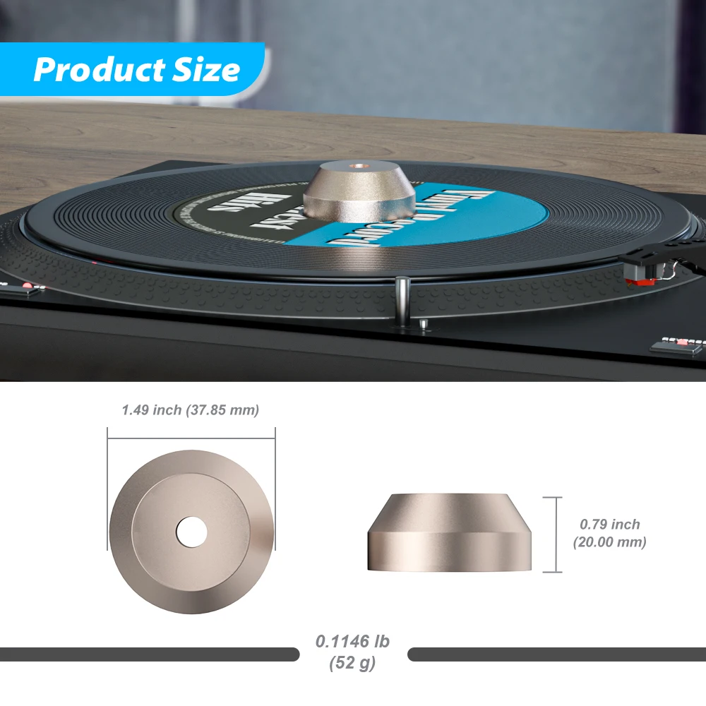 7-дюймовые проигрыватели виниловых пластинок EP 45 об/мин адаптер алюминиевый