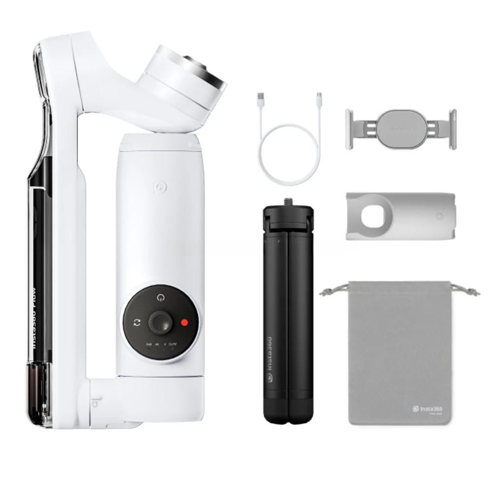 

Handheld Gimbals phone Stabilizer AI-Face tracking Foldable 3-Axis Stabilization Built-In Selfie Stick & Tripod