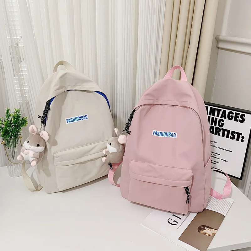 

2022 new backpack men's casual simple college students high school students schoolbag men ins trendy fashion travel backpack