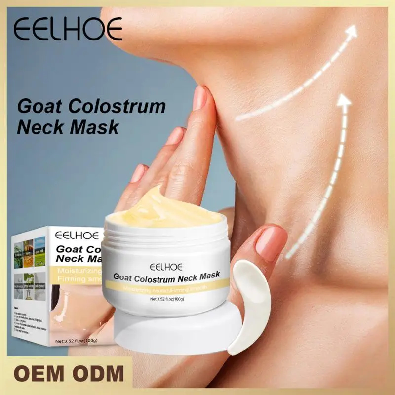 

Goat Colostrum Neck Mask Moisturizing Whitening Firming Lifting Neck Fine Line Anti-Wrinkle Anti-Aging Neck Cream Skin Care
