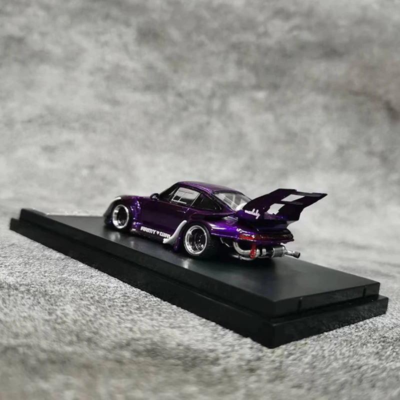 Уличное оружие Модель автомобиля 1:64 RWB 993 металлическое пурпурное крепление