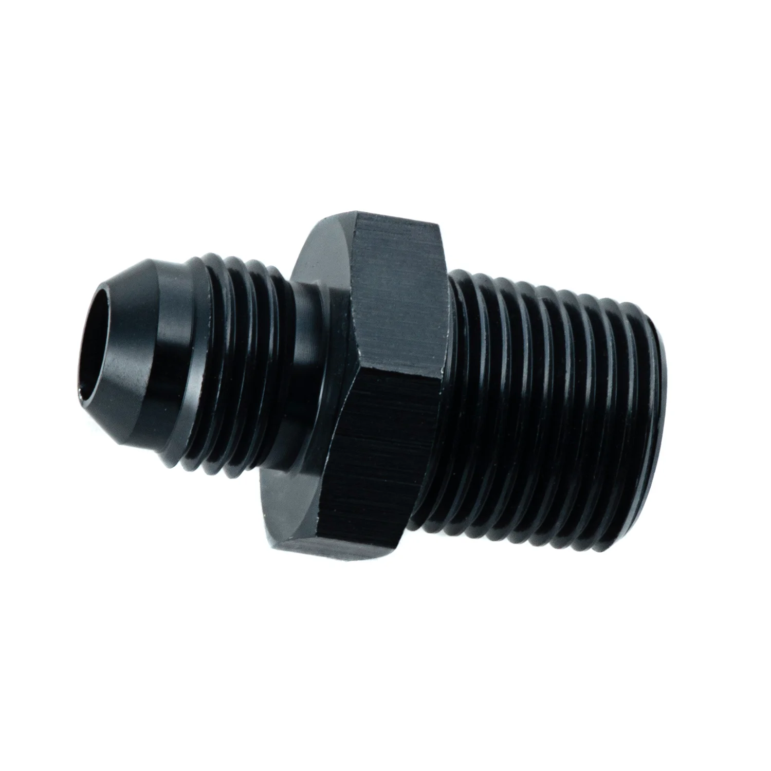 

Black Adapter -6AN To 3/8" NPT Flare Male AN6 Swivel Coupler Union Hose Fitting