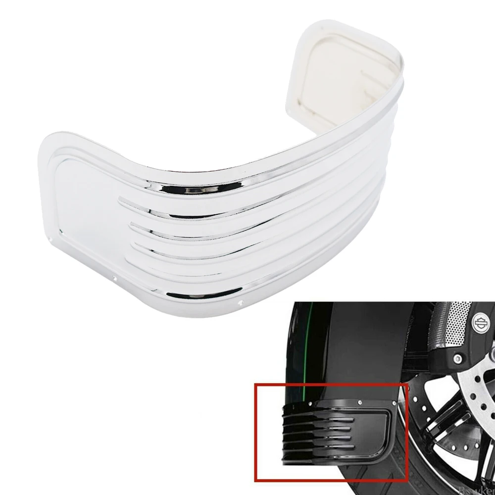 

Motorcycle Front Fender Skirt Trim For Harley Touring Road King Electra Tri Glide Mudguard Extension Splash Cover Trim 2014-2020