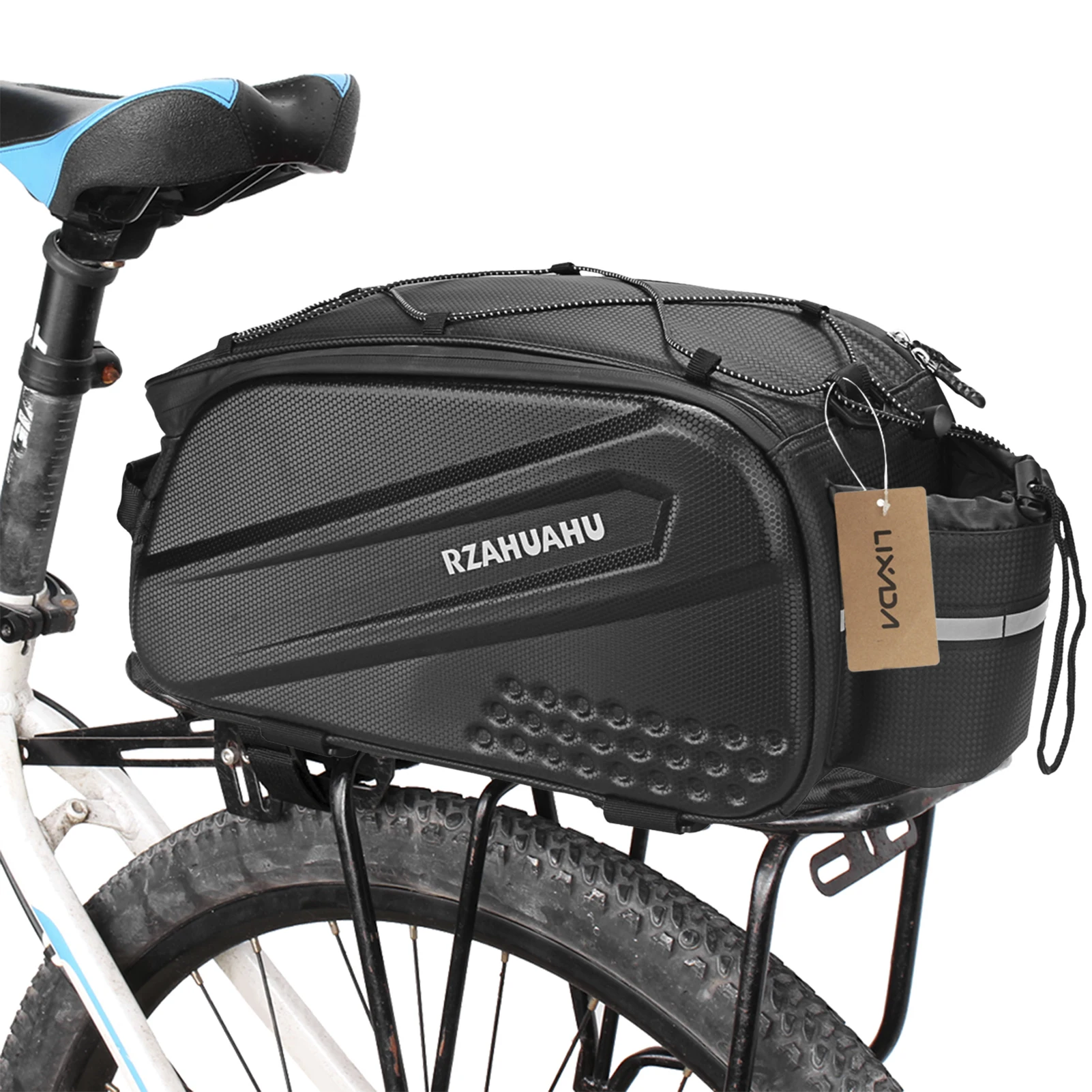 New 10L Multifunctional Bicycle Back Seat Bag Waterproof Cycling Bike Rack Trunk Luggage Bag Handbag Cycling Bag Large Capacity