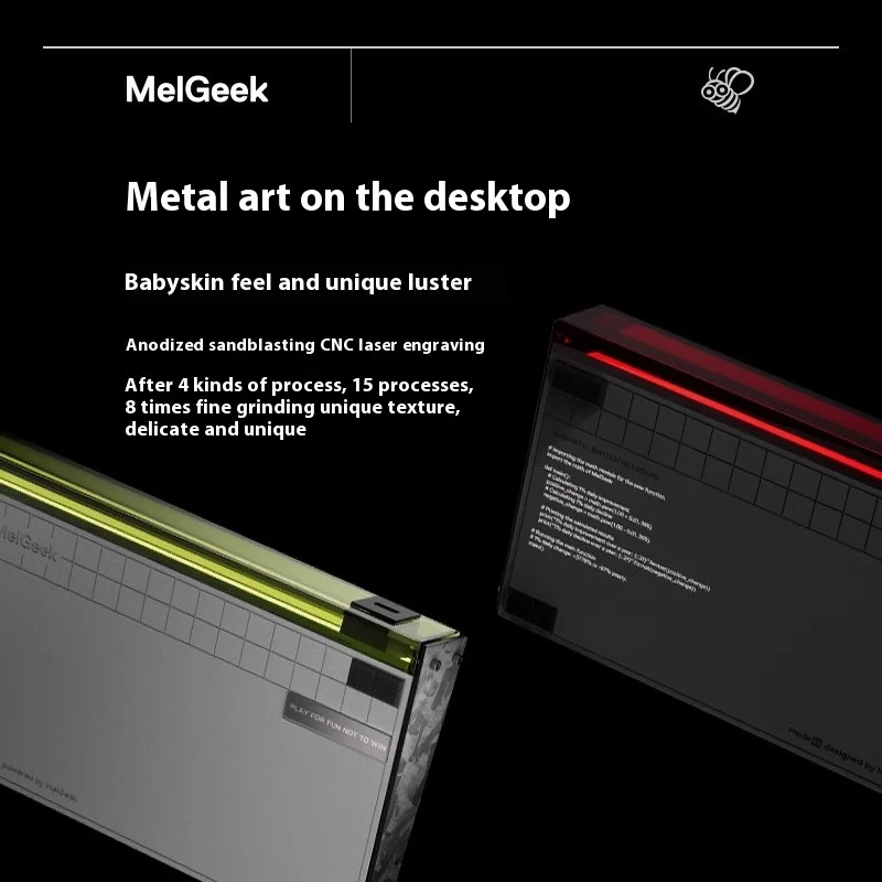 MelGeek Little Bee MADE68 Клавиатура с ультрамагнитной осью Механическая безстрашная