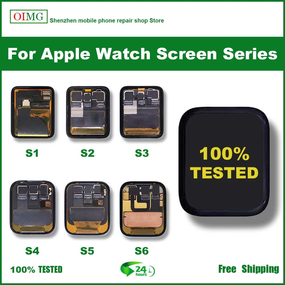 Для iWatch S3 дисплей 38/42 мм 40/44 для Apple Watch серии 1 2 3 4 5 6 SE ЖК-дисплей сенсорный экран