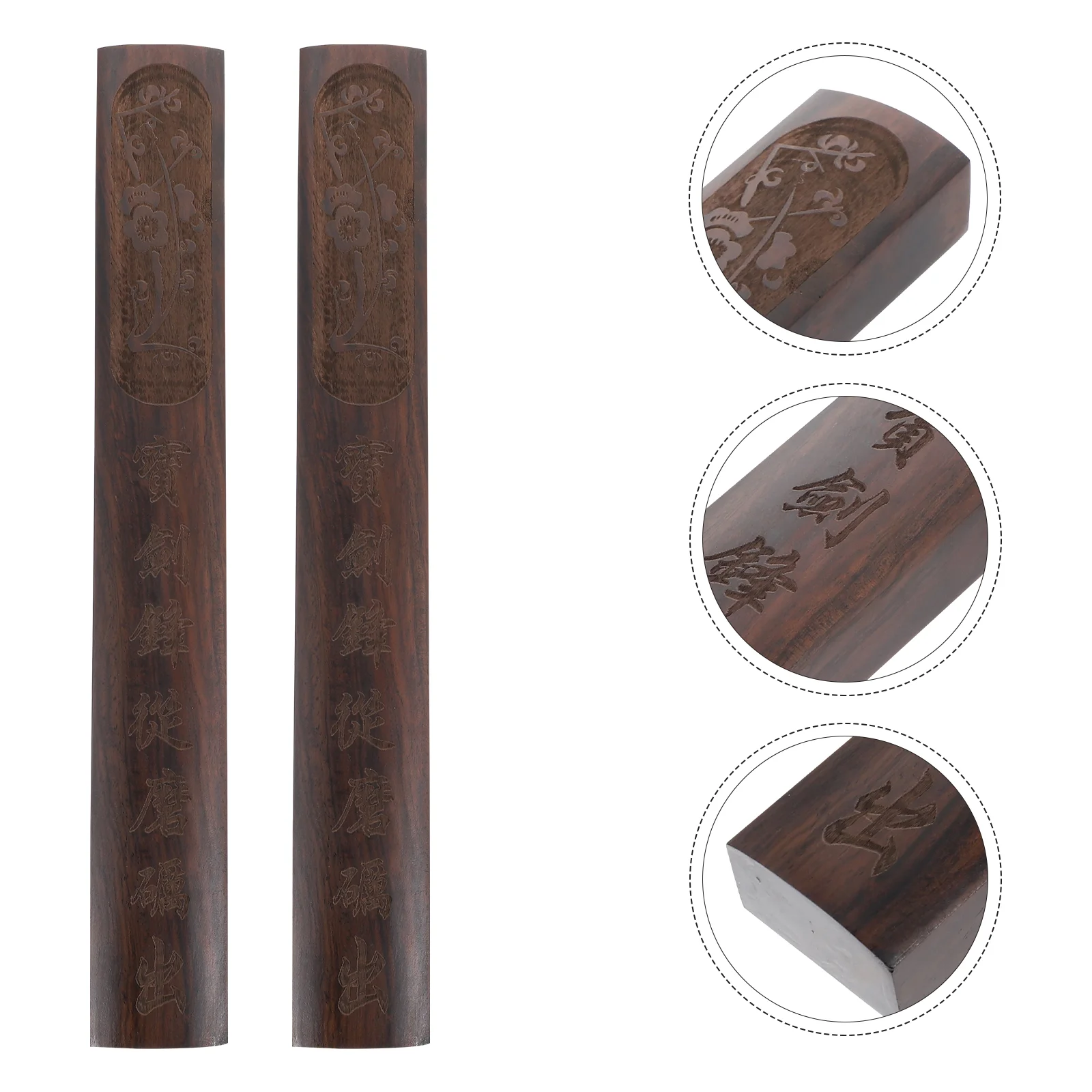 

Paperweight Solid Wood Wooden Letterweight The Office Decor Chinese Style Stationery Flat Calligraphy Supply Sumi