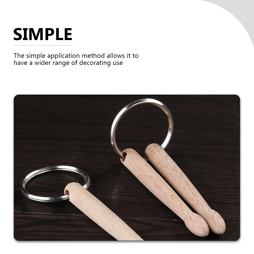 Брелок для барабанных палочек ювелирное кольцо автомобильные подвески 3d палочки