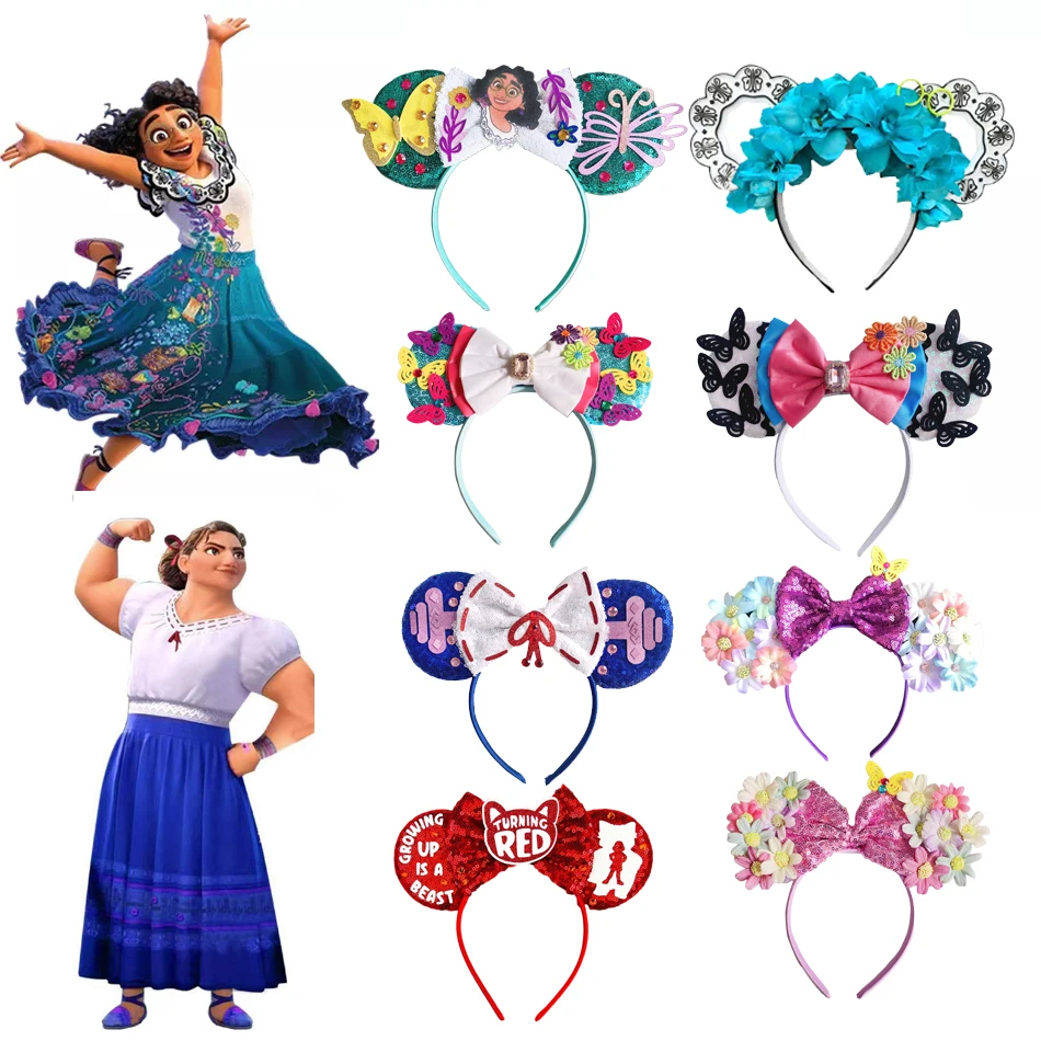 Женская повязка на голову с ушками Микки Мауса