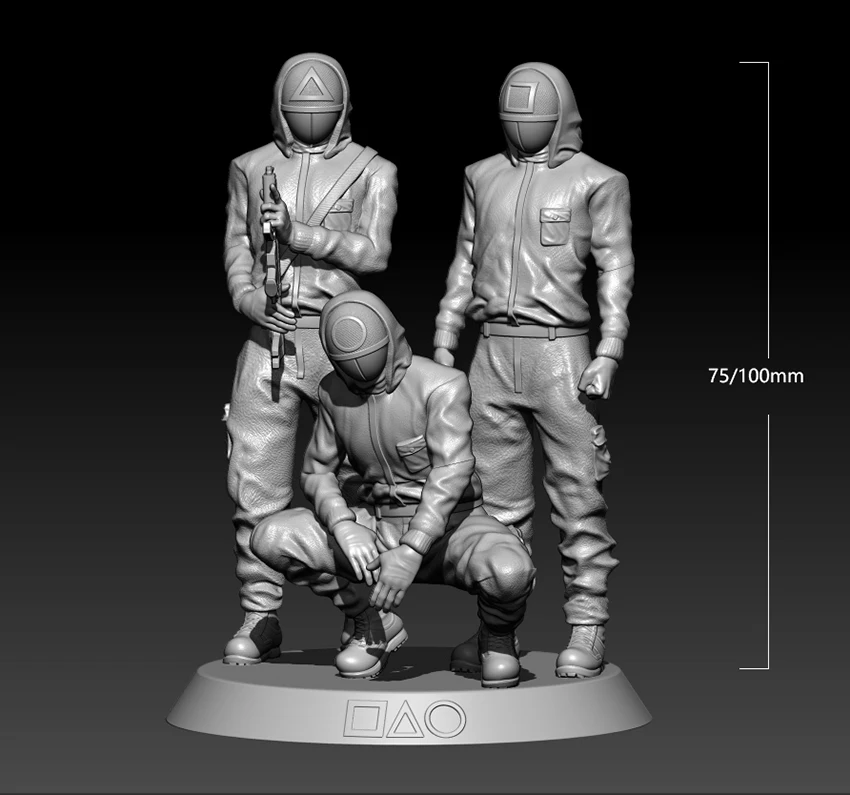 

1/24 75mm 1/18 100mm Resin Model Kits TV Game Character Figure Sculpture Unpainted No Color RW-514