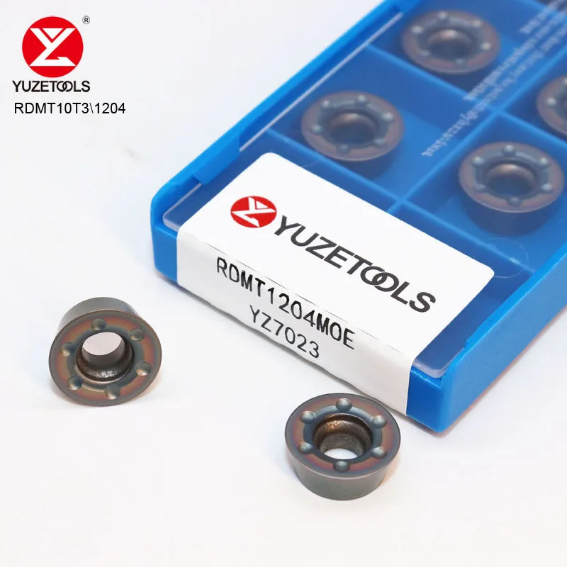 

RDMT10T3MOE RDMT1204MOE Carbide Milling Insert Roundness Tool CNC Machine Indexable Milling Cutter Plate Blade Stainless steel