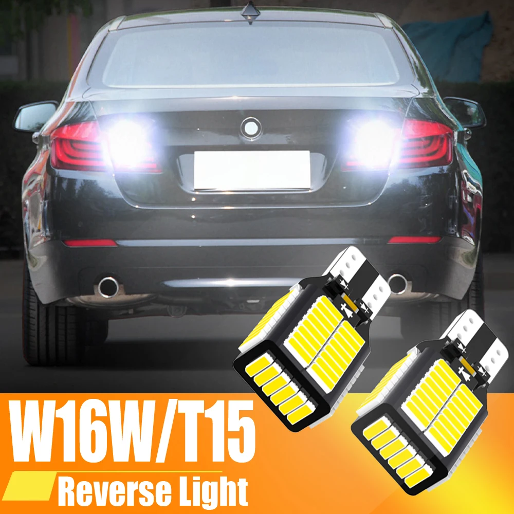 

2pcs LED Reverse Light Blub Backup Lamp W16W T15 921 912 Canbus For BMW E81 E87 E88 E82 E92 E90 E91 E60 F07 F11 E61 1 3 5 Series