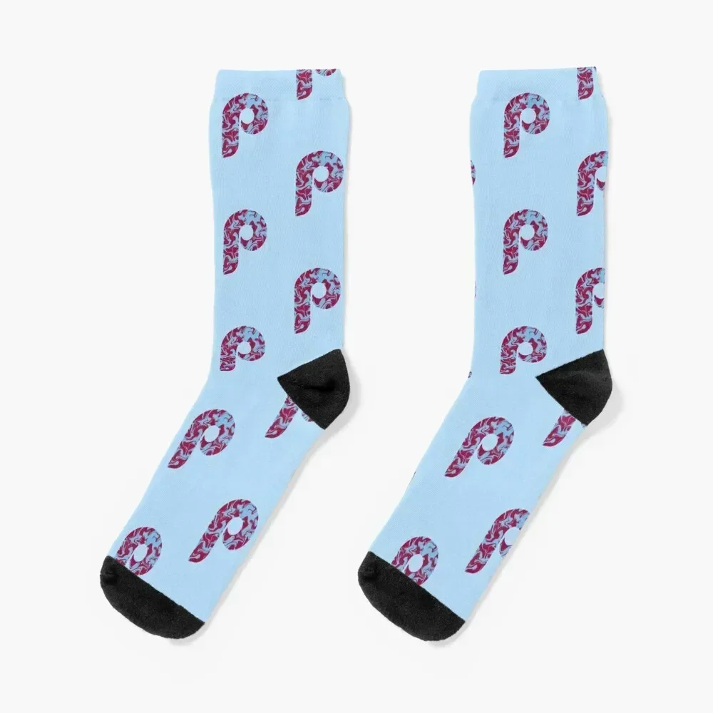 Ретро Phillies Socks напольные носки в стиле хип-хоп Мужские женские