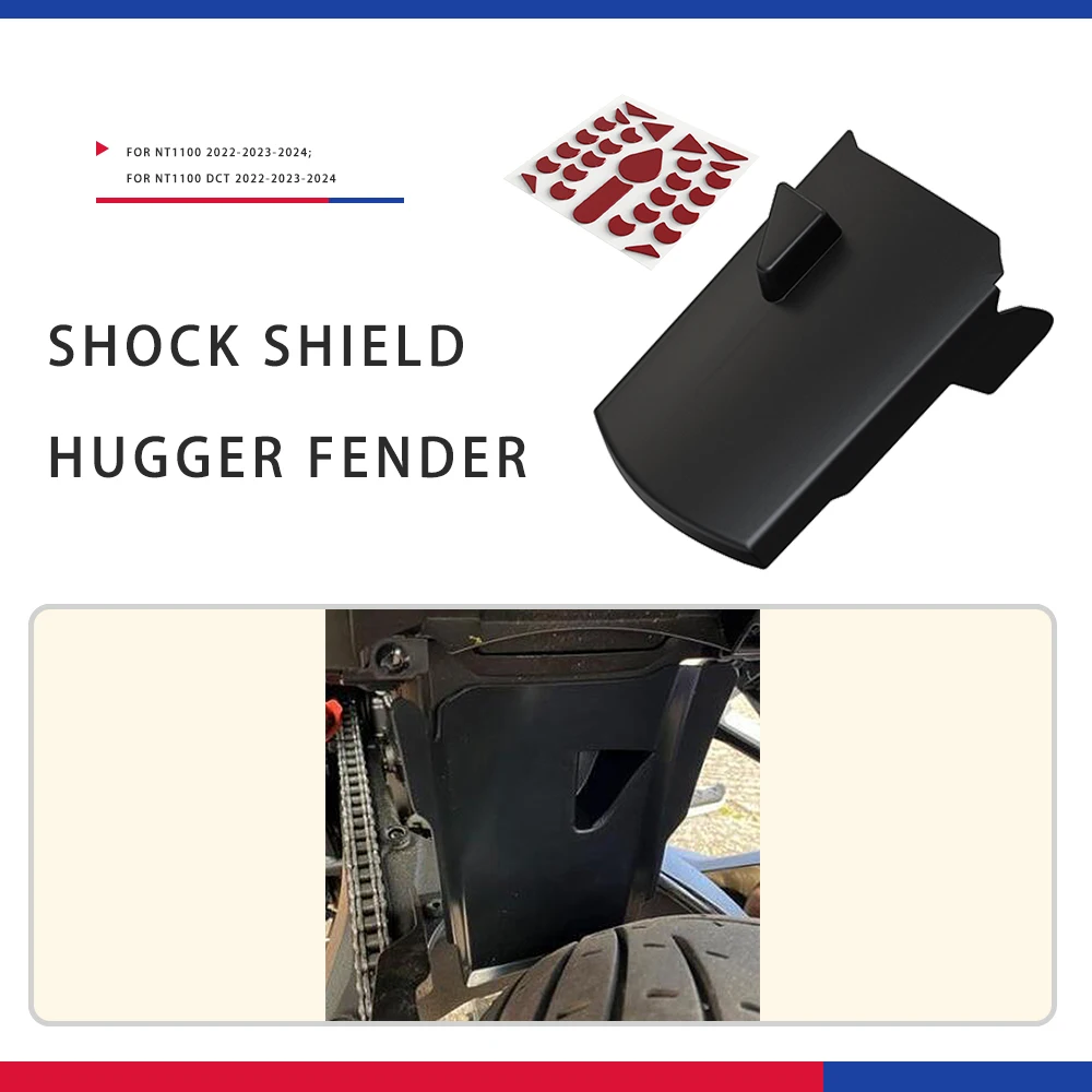 

2024 Motorcycle Accessories For Honda NT1100 NT 1100 DCT 2022 2023 Shock Shield Rear Fender Mudguard Tire Hugger Fender nt1100