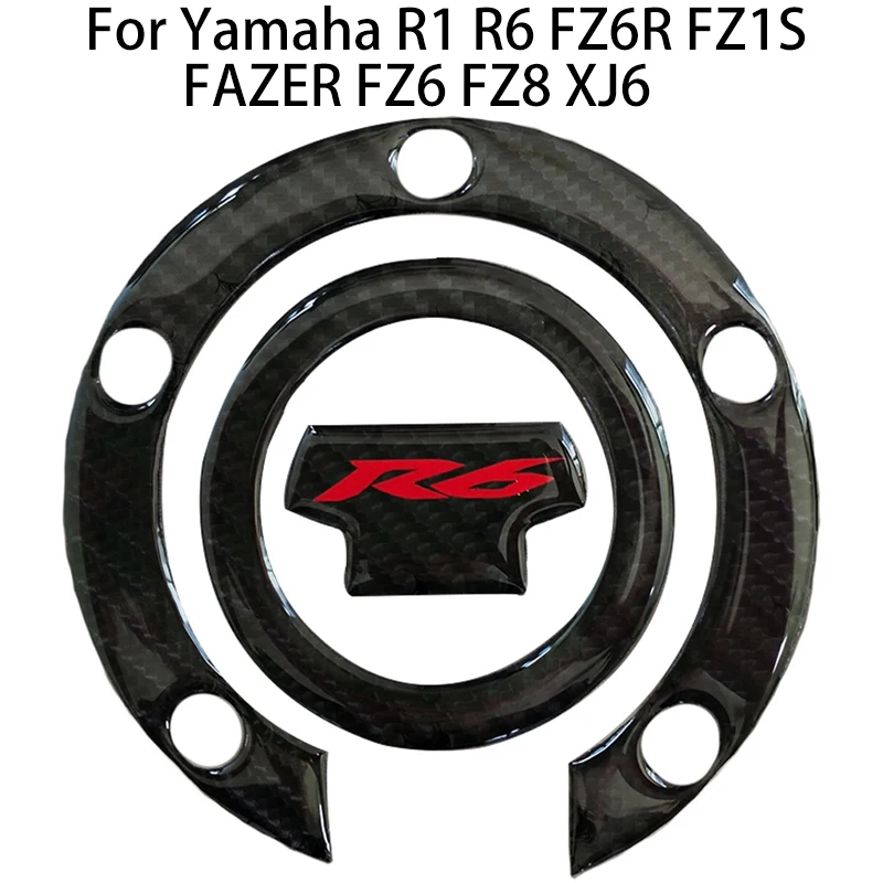 

Для Yamaha R1 R6 FZ6R FZ1S FAZER FZ6 FZ8 XJ6 3D углеродное волокно мотоциклетная топливная газовая крышка бака протектор Наклейка
