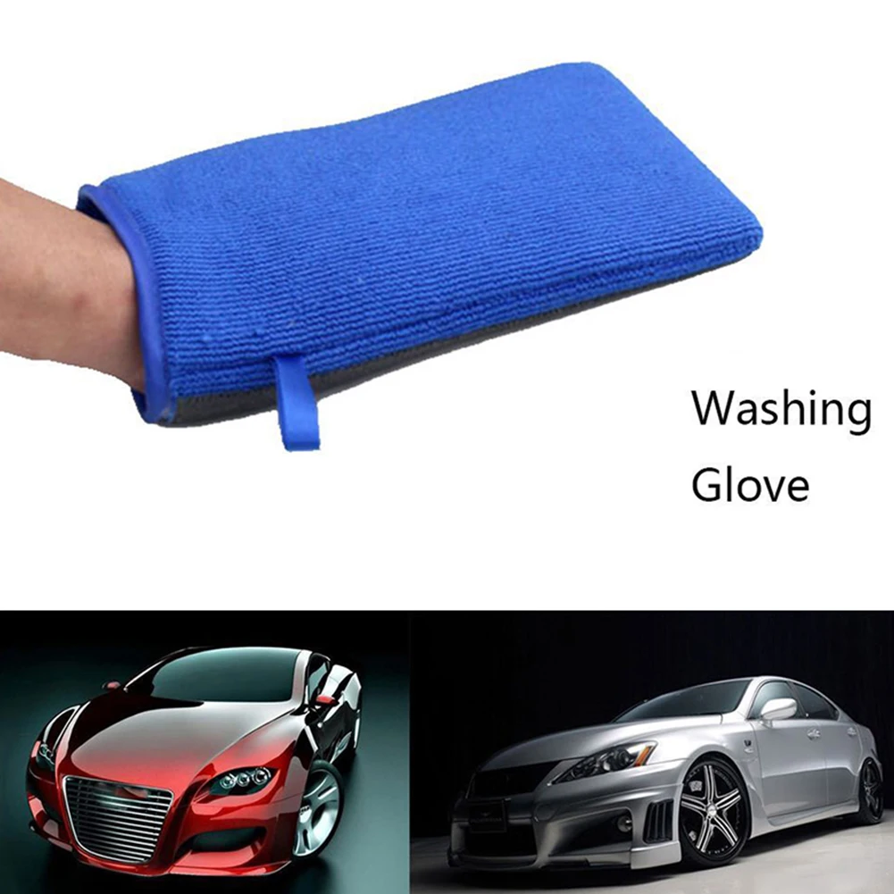 

1pc Car Wash Gloves Microfiber Clay Bar Washing Gloves Cleaning Brush Motorcycle Washer Care Products Car Washing Glove