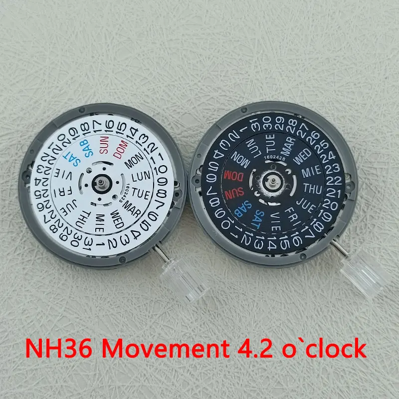 NH36/NH36A Movement 4.2 o 'clock Date/Cycle Japan Original Mechanical Automatic Movement Watch Parts
