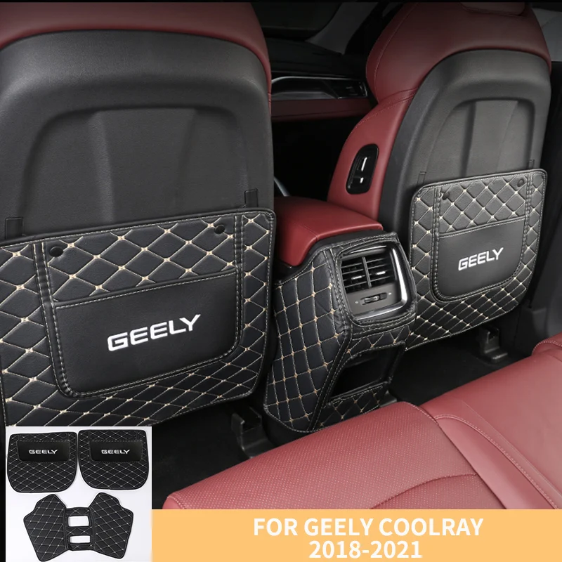 

Anti Mud Dirt Auto Seat Cover Anti Kick Mat Pad Seat Cover Car Storage Bags Parts For Geely Coolray 2018-2021 Proton X50 BinYue