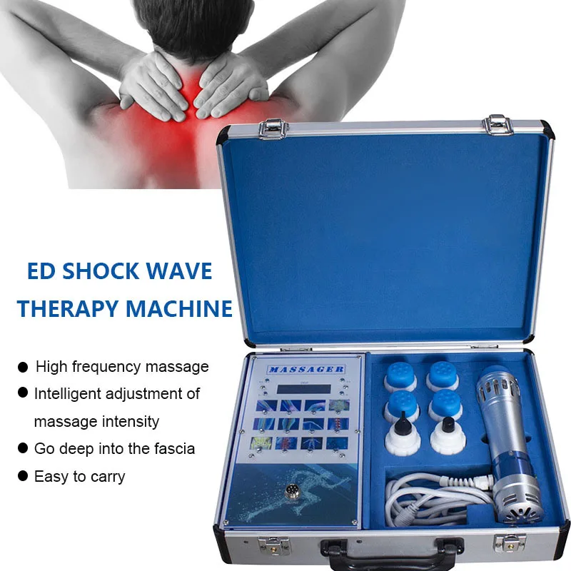 

NEW Body Massage ED Electromagnetic Extracorporeal Shock Wave Therapy Machine Pain Relief Massager Host Separable Device