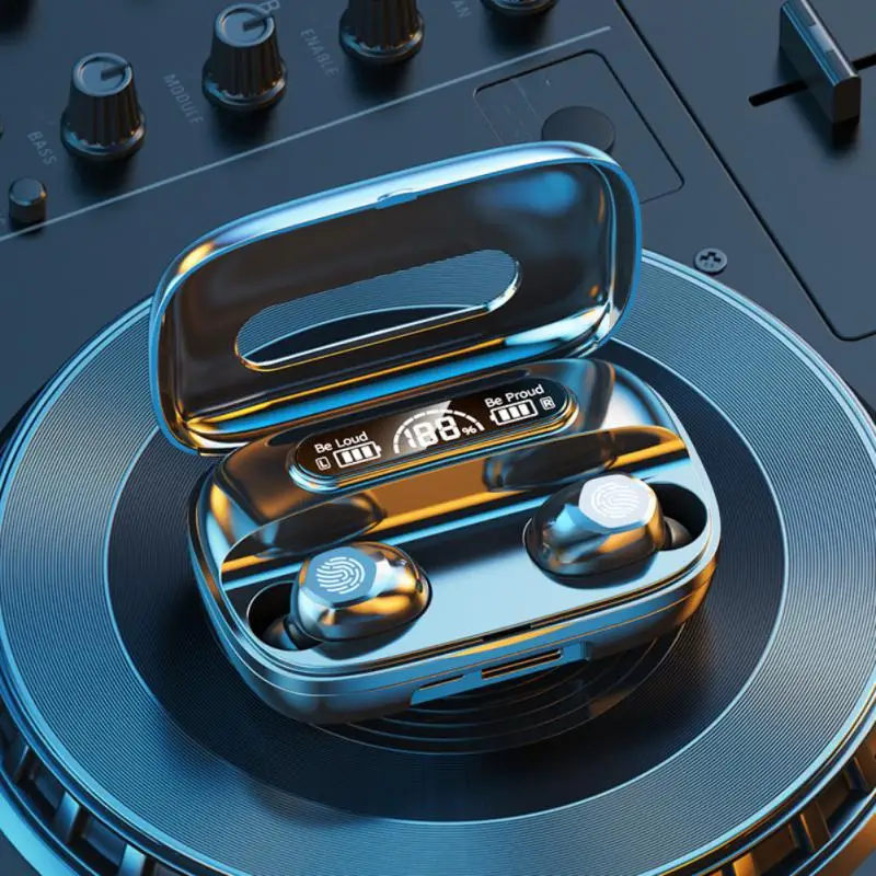 

Waterproof Wireless Earphone Waterproof Touch Sensor Headset Power Digital Display Tws Earbuds With Charging Box