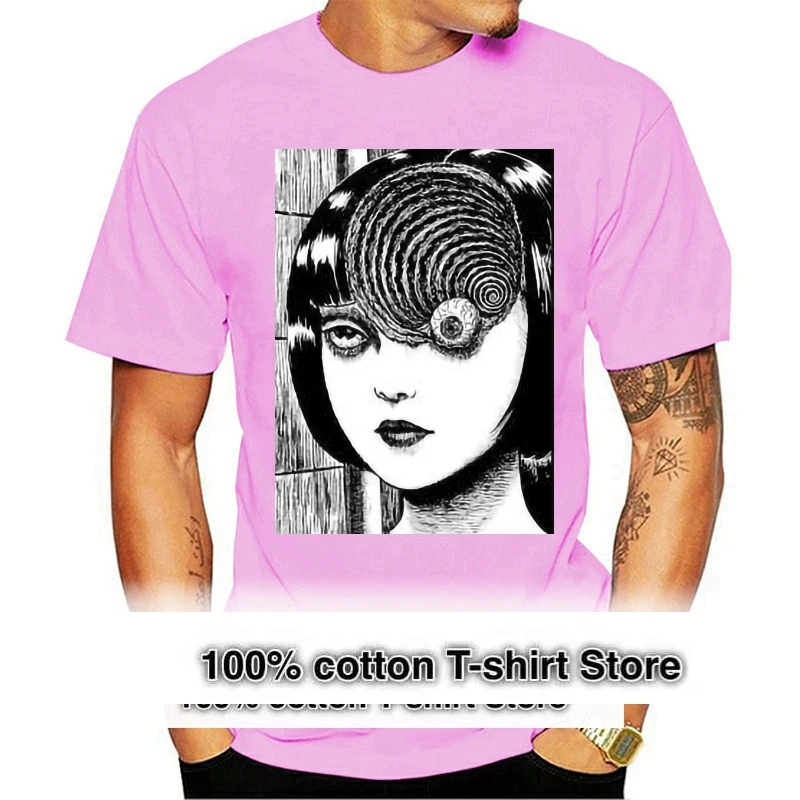 

Uzumaki Junji Ito Japanese Horror Manga Men&#039 ; S T Shirt S 5Xl