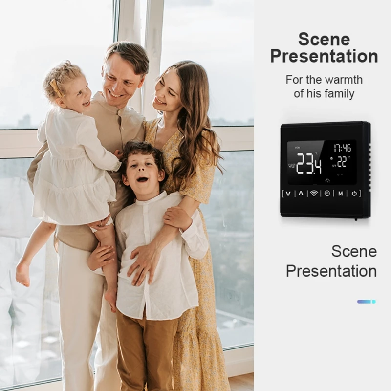 Tuya-WiFi домашний умный контроллер температуры термостат регулятор ЖК-дисплей