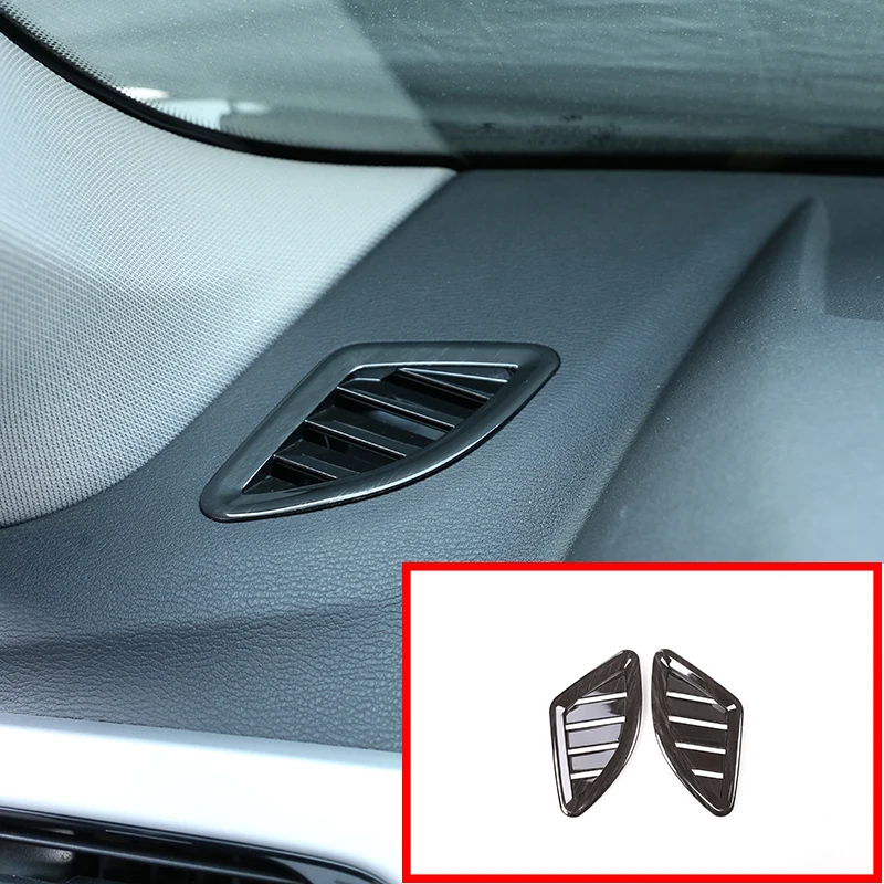 

2 шт. для BMW X1 F48 2016-2019 черная текстура древесины АБС-пластик приборной панели выходное отверстие переменного тока крышка на вентиляционное отверстие отделка для BMW X2 F47 2018 автомобильные запчасти